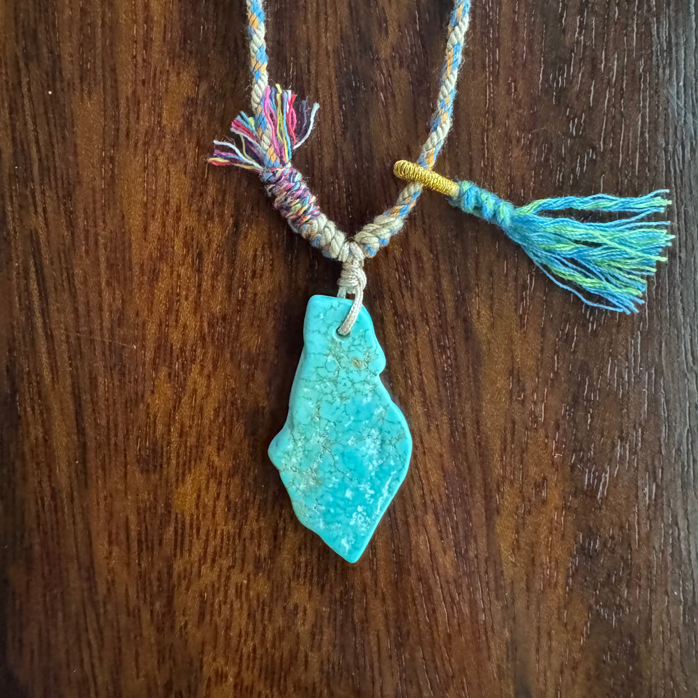 Braided rope necklace #706