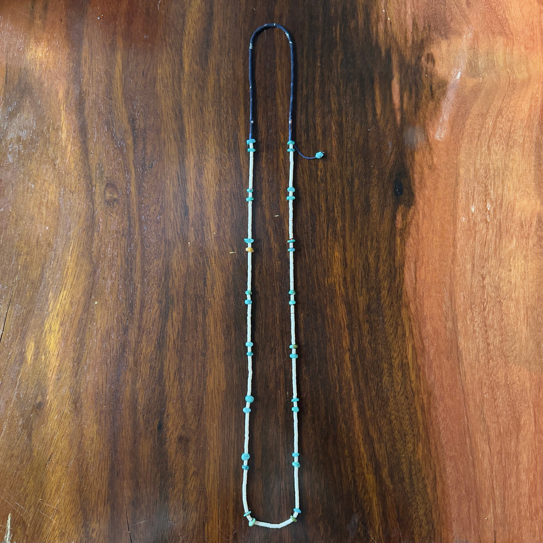 Sun necklace blue