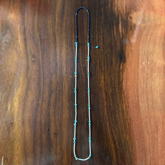 Sun necklace blue