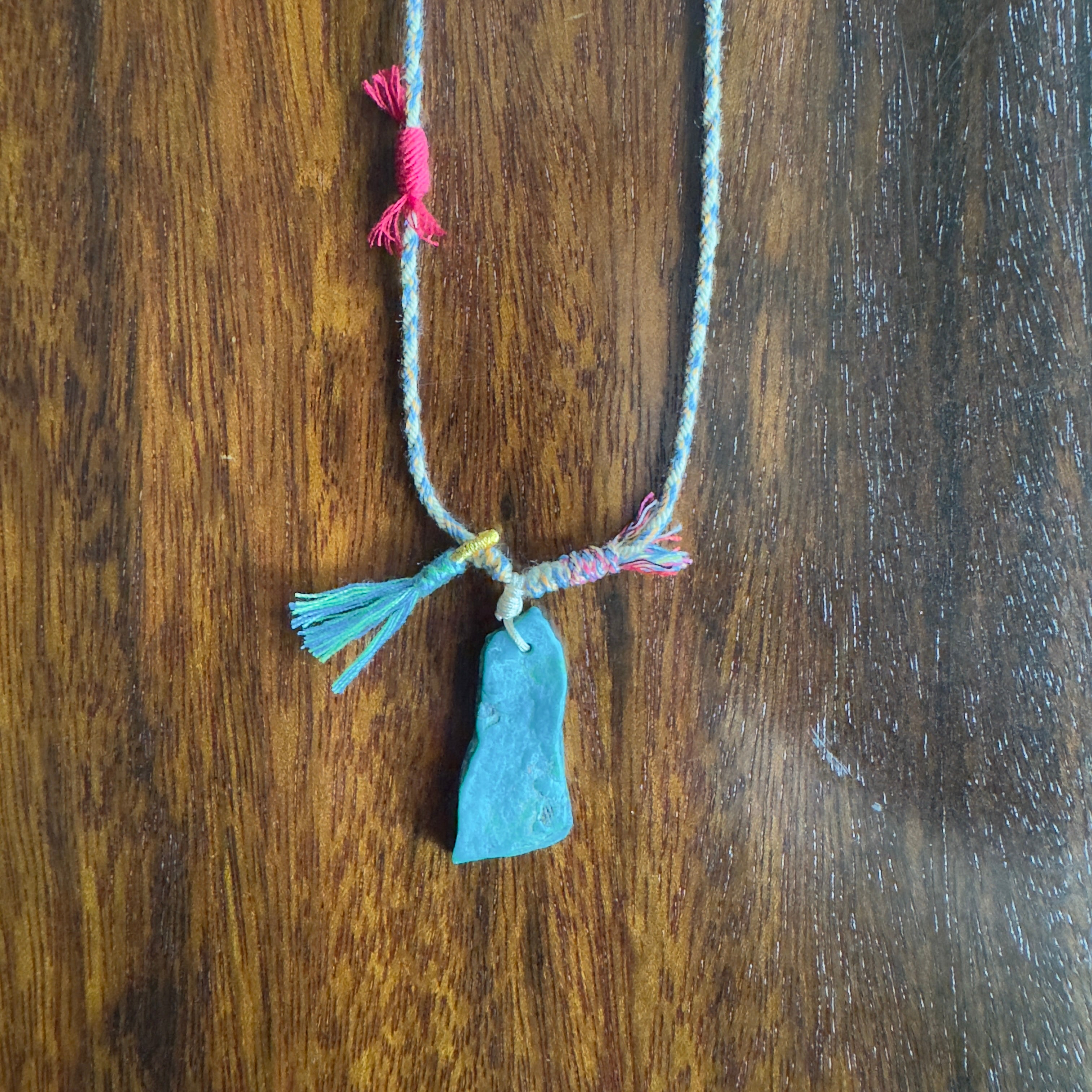 Braided rope necklace