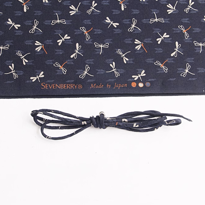 Rain necklace navy blue