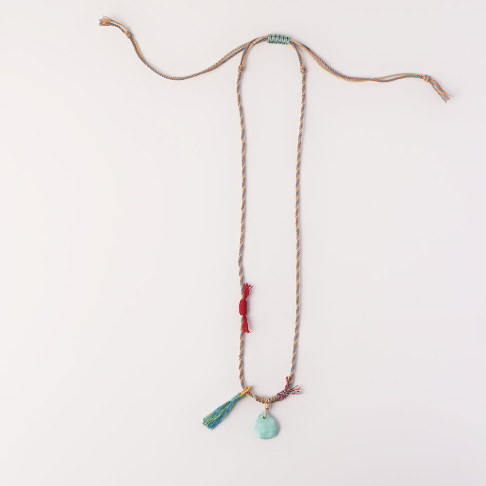 Braided rope necklace #176