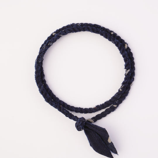 Volney 912 braided bracelet navy blue