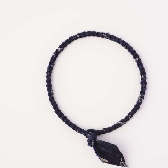 Volney 910 braided bracelet navy blue