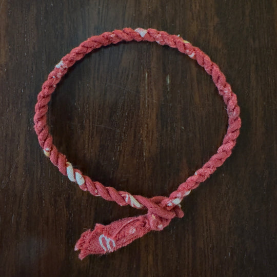 Volney 910 braided bracelet red