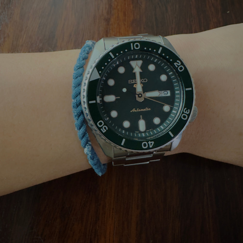 Volney 910 braided bracelet cyan