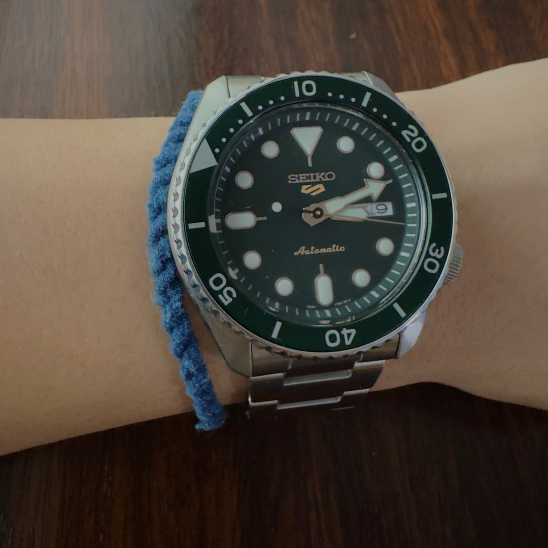 Volney 910 braided bracelet indigo