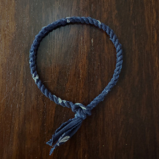 Volney 910 braided bracelet navy blue