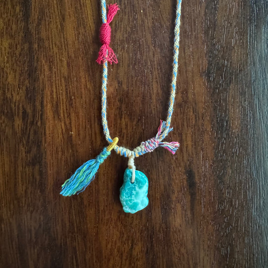 Braided rope necklace #516