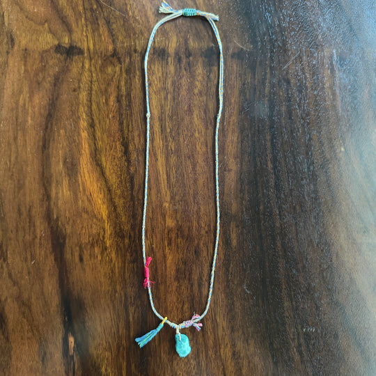 Braided rope necklace #516