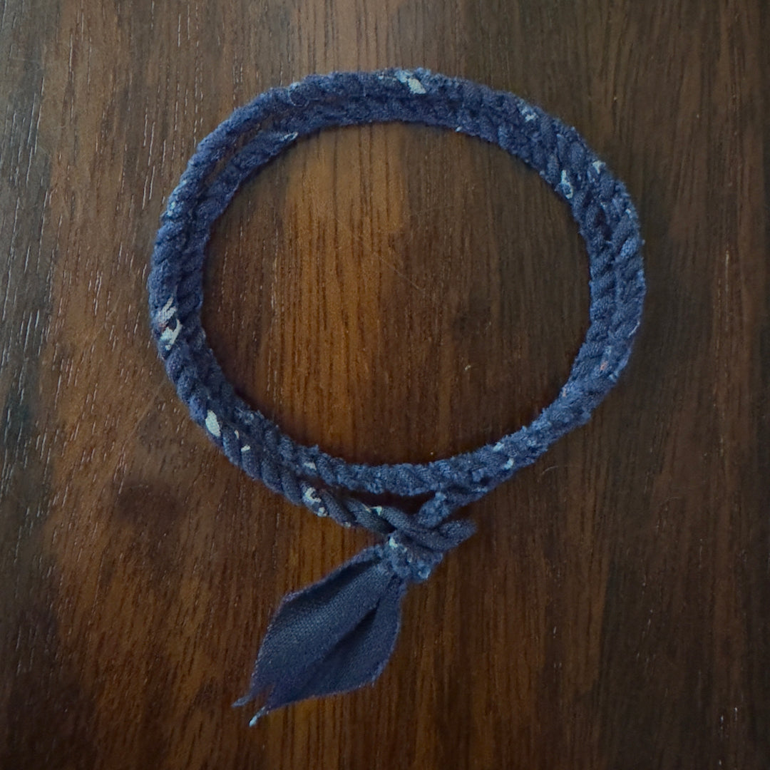 Volney 912 braided bracelet navy blue