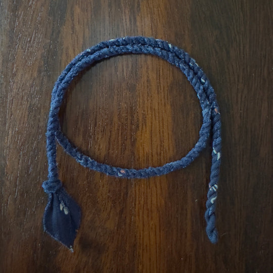 Volney 912 braided bracelet navy blue
