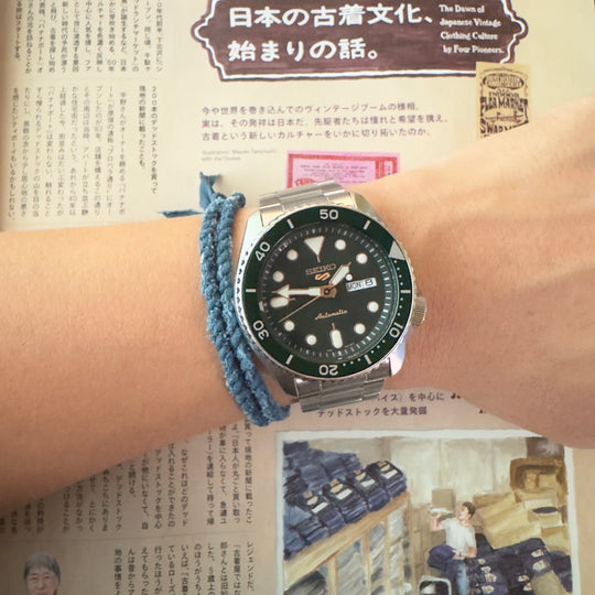 Volney 912 braided bracelet cyan