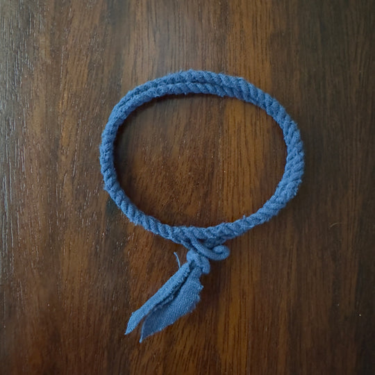 Volney 912 braided bracelet indigo