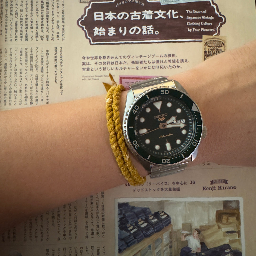 Volney 912 braided bracelet yellow