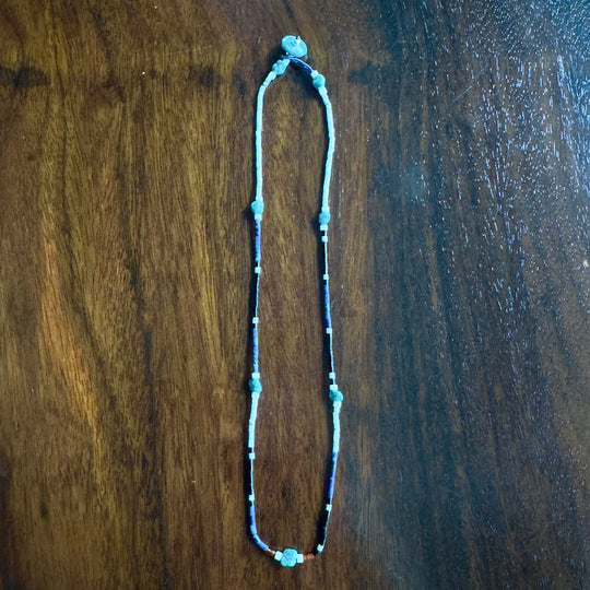 Volney 7051 tube beads necklace