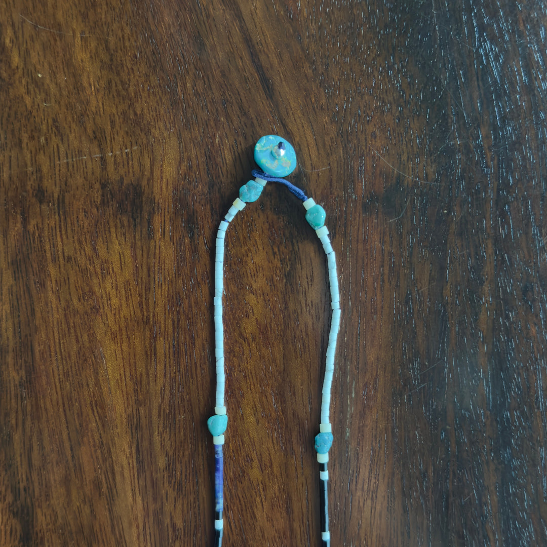 Volney 7051 tube beads necklace