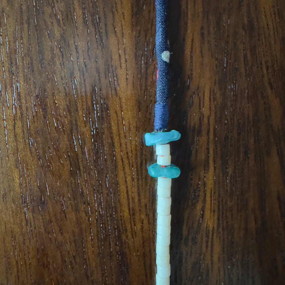 Sun necklace blue