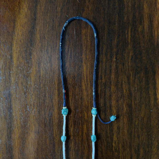 Rain necklace navy blue