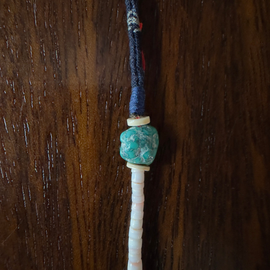 Rain necklace navy blue