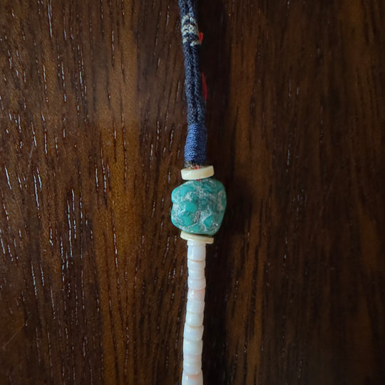 Rain necklace navy blue