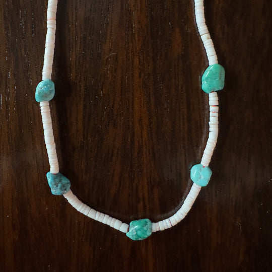 Rain necklace navy blue